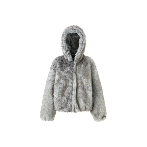 IMXS Urban Hunting Series Бархат Feel Пальто Женское Черное Серое