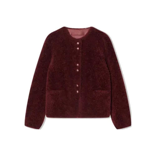 COVERINS Вельвет Feel Пальто Женское Бордовый