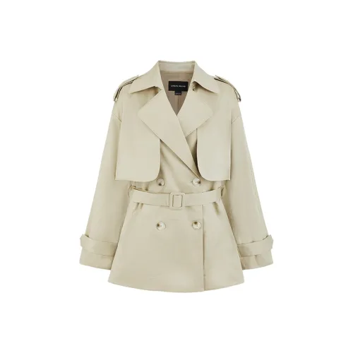 URBAN REVIVO Тренчкот Женский Хаки