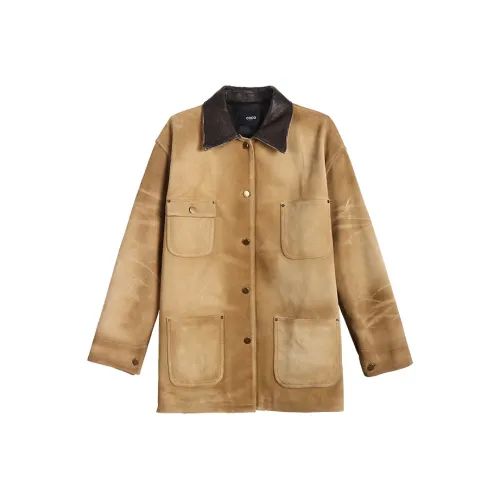 Coco Limited Кожа Куртка Пальто Женские