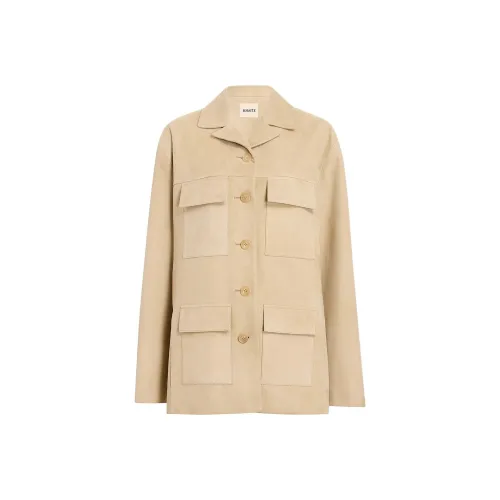 KHAITE Morsson Куртка из кожи куртка женская песочный песочный