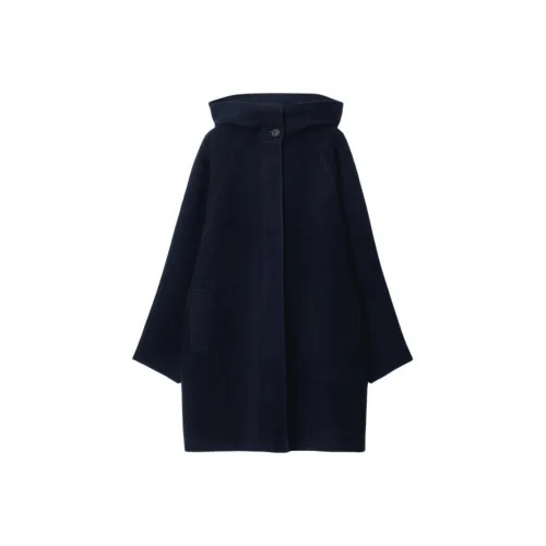 COS Темно-синий Женское Пальто