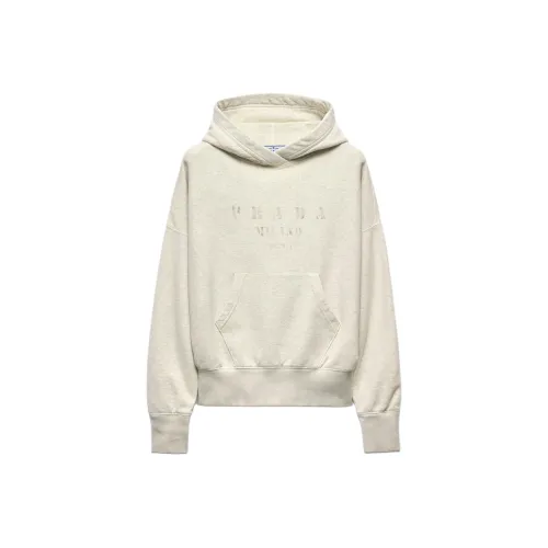 PRADA FW25 Толстовка Женская Бежевая