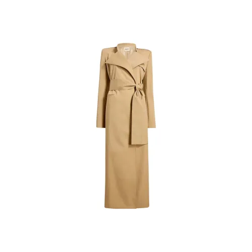 KHAITE Maxwell Тренчкот Женские Пшеница Пшеница
