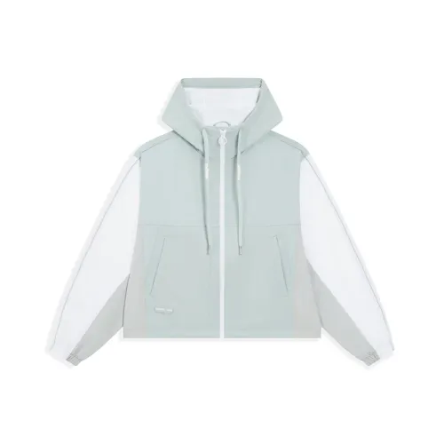 XTEP Sports Life Collection Зеленый-серый/Перламутрово-белый/Светлый лесной мшистый серый Женская тренч
