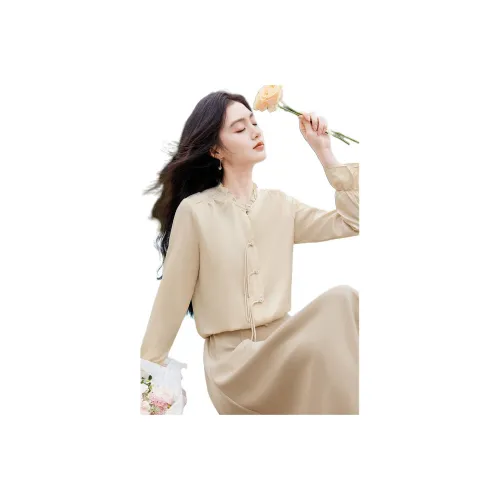 Like The Age Of Water Осенний Свитшот Стандартный Женский Бежевый