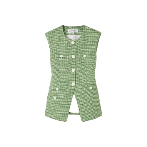 Veronica Beard Жилет Женские Зеленый