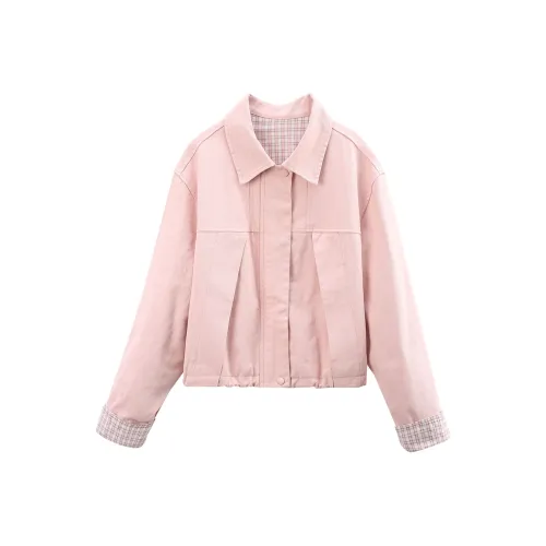 A paradise for awakening Укороченное пальто женское розовое