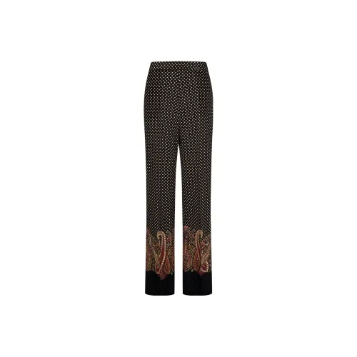 ETRO Черные Женские Повседневные Брюки