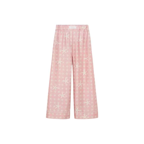 VERSACE LA Vacanza Праздника Коллекция SS24 Повседневные брюки Женские Белые