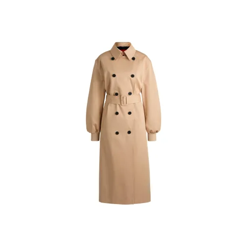 Hugo Boss Тренчкот Женский Светлый Бежевый