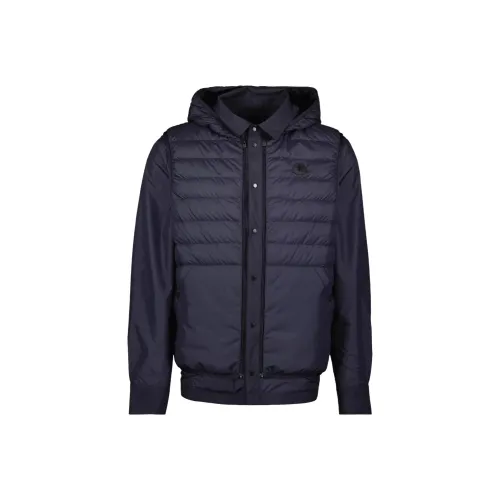 MONCLER Мужские синие куртки