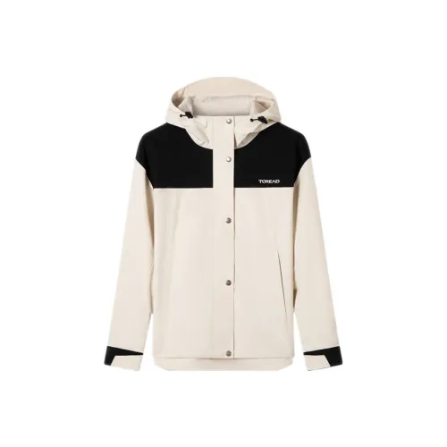 TOREAD Водонепроницаемый и Ветрозащитный Ветровка Женские Бежевый Черный