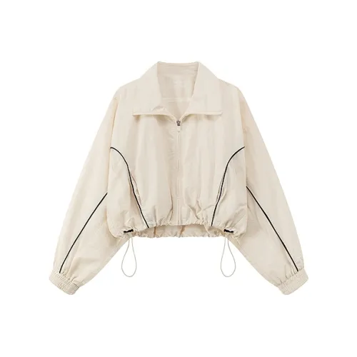 CHUU Белый абрикос Женское короткое пальто