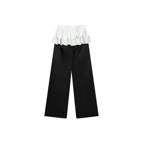 AooRaa Повседневные брюки Женские Черный