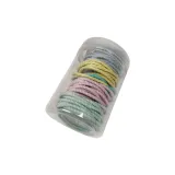 Ребристая резинка для волос - Серия Genki (Одна коробка, примерно 50 шт.)