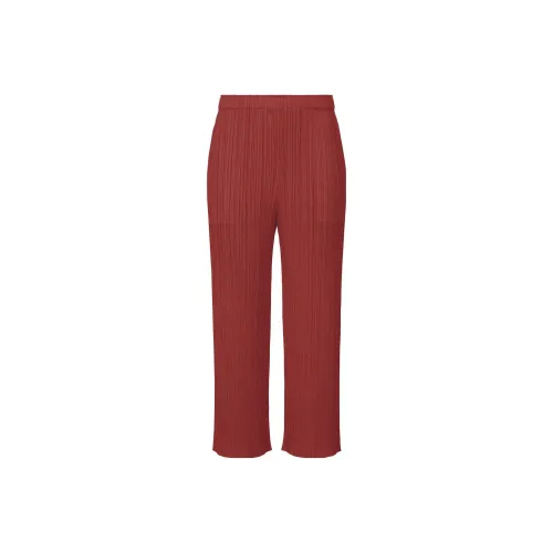 PLEATS PLEASE ISSEY MIYAKE SS23 Повседневные брюки Женские Красный