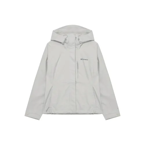 Columbia совместный бренд Поход Водонепроницаемый Ветрозащитный и Дышащий Ветровка Женские Экрю