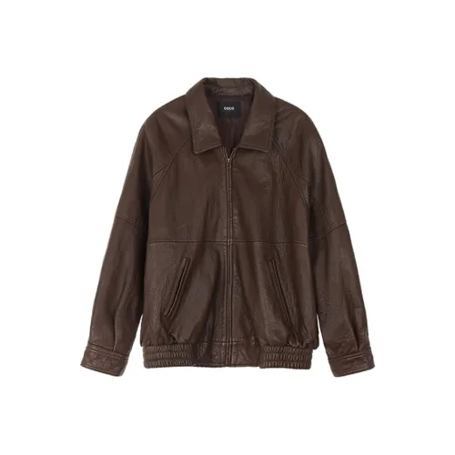 Coco Limited Кожа Куртка Пальто Женские