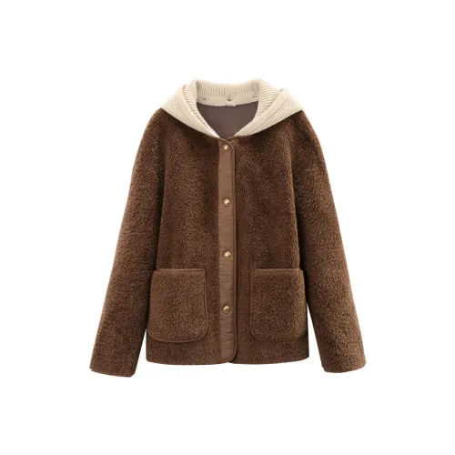 A paradise for awakening Мех Женские Кофе