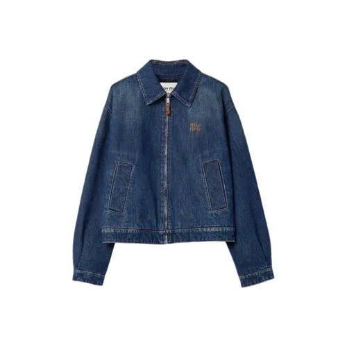 MIU MIU SS25 Denim Jacket Женская Blue