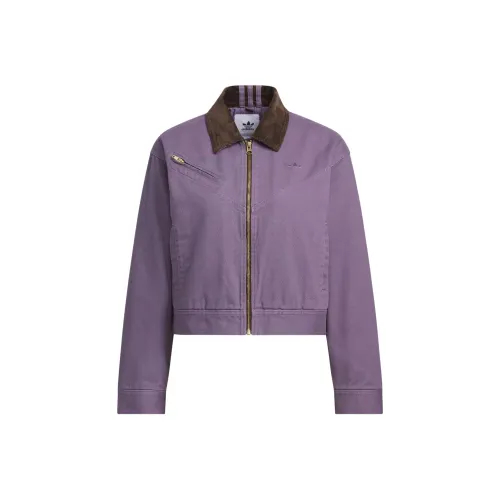 Adidas Originals WASH PAD JKT W Пуховая куртка Женская Темно-серый Фиолетовый Золотой