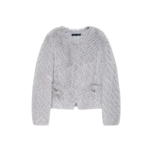 DKNY Вельвет Feel Пальто Женское Серое