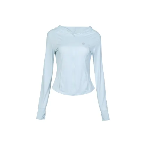 GUUKA TECH Тренчкот Женский Небесно-Синий