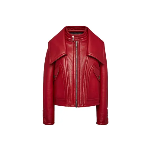 DSQUARED 2 SS24 Кожа Куртка Женская Красная