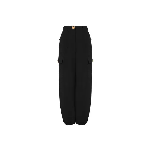 MOSCHINO Черные Женские Повседневные Брюки