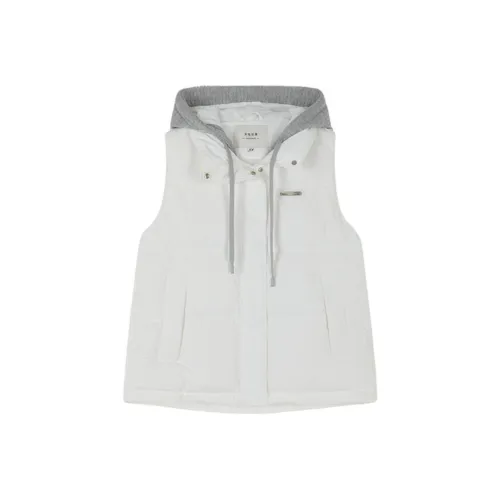 Mo Han Yi Mei Жилет Женский Натуральный Белый