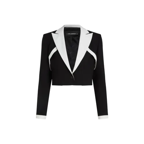 KARL LAGERFELD SS25 Бизнес-костюм Пальто Женское Черно-белое