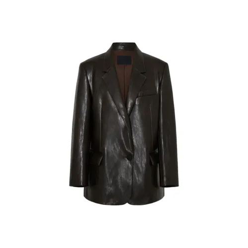 MOCO Кожа Куртка Женская Дымчатый Коричневый