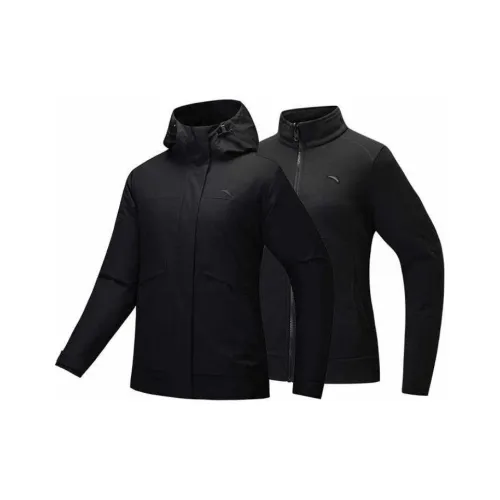 Anta Outdoor Collection Офис Повседневный Водонепроницаемый Тепловой Ветровка Женская Основная Черный