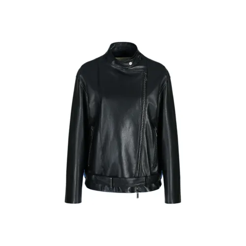 EMPORIO ARMANI Кожа Куртка Женская Черная