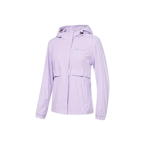 QIAODAN Тренчкот Женский Shimmer Фиолетовый