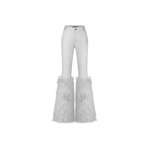 WEIRD MARKET Серые Женские Повседневные Брюки