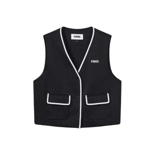 K·SWISS Глубокий черный Женский жилет
