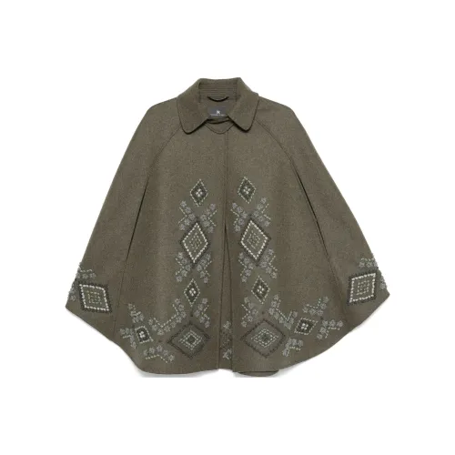 ERMANNO SCERVINO FW24 Плащ Женский Оливково-зеленый