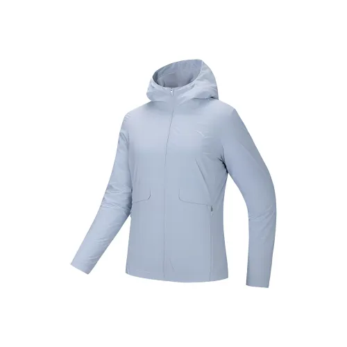 ANTA Variety Тренировки Коллекция Тренчкот Женские Milky Серо-голубой