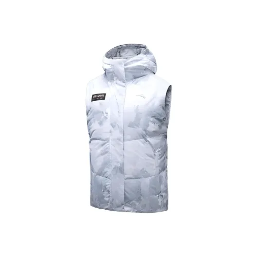 ANTA Variety Тренировки Коллекция Жилет Женские Снежинка Белый С принтом по всей поверхности
