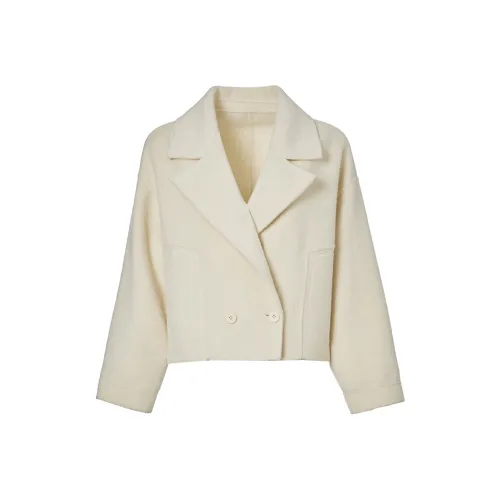 Mambe Кремово-бежевый Женское Пальто