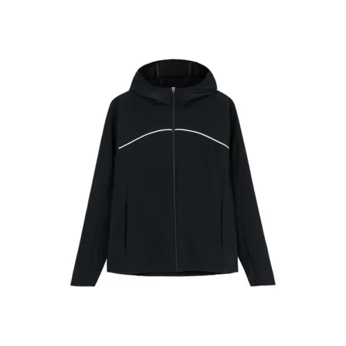 ANTA RUNNING Collection Ветрозащитный Дышащий Водоотталкивающий Устойчивый к истиранию Ветровка Женские Черный