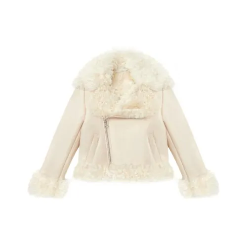 IRO NIGHT Слоновая кость Женские Меховые изделия