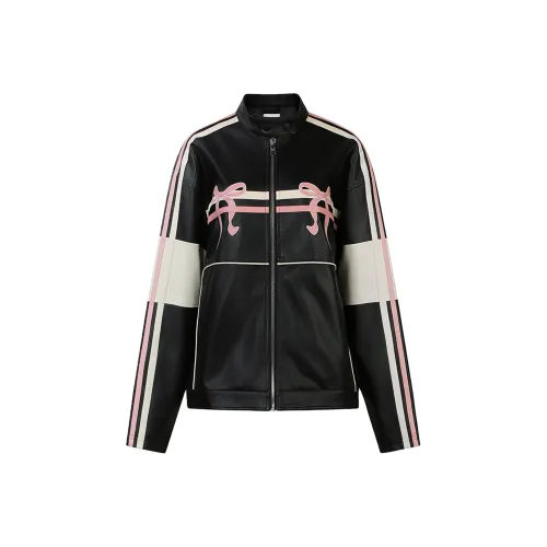 Guuka Hero Кожа Куртка Женская Черная