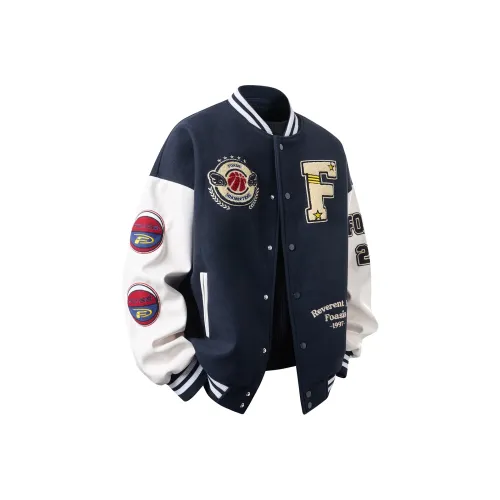 FOASIS Бейсбольная куртка Унисекс Темно-синий