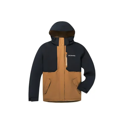 Columbia совместный бренд Повседневный Outdoor Водонепроницаемый Ветровка Женский Синий Коричневый