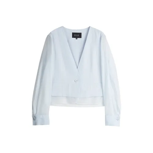 ELLE Бизнес-костюм женский светло-синий