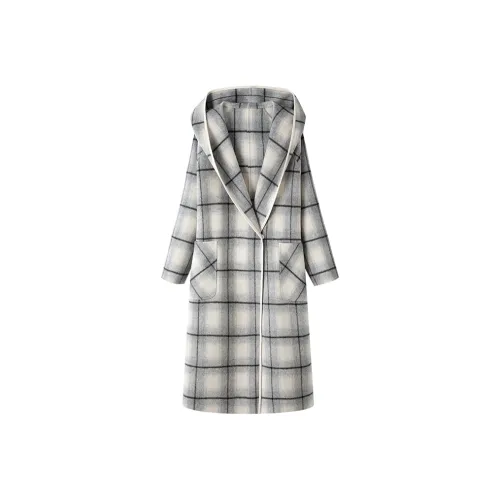 MOSIIMORII Куртка Женская Светло-Серый Клетка