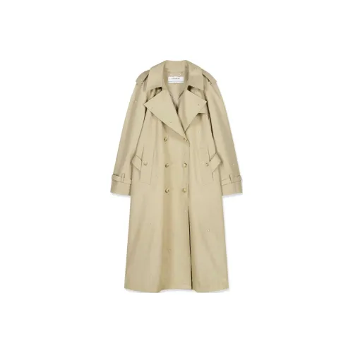 KIMHEKIM FW24 Pearl Embellished Trenchtown Trenchcoat Women's Beige Beige
